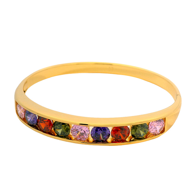 Xuping Europa y los Estados Unidos comercio exterior transfronterizo temperamento de moda personalidad simple pulsera de aleación de cobre elegante joyería de lujo ligera al por mayor mujeres