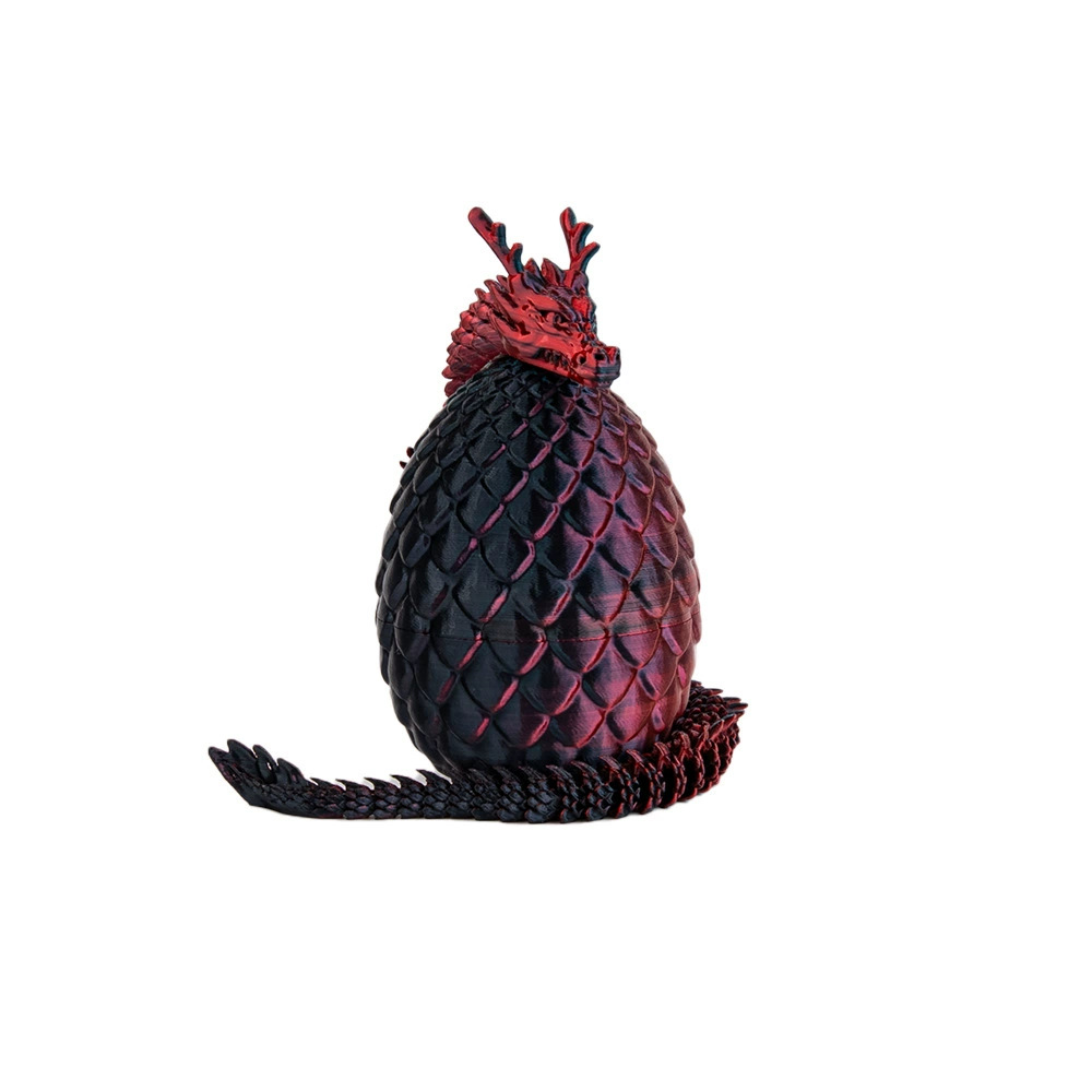 레이저 레드 블랙 드래곤 30cm+8.5cm 드래곤 알 [정품 3D 프린팅 드래곤]