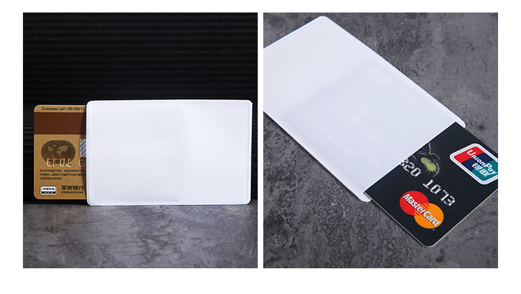 Unisex Solid Color PVC Open Card Holders display picture 5