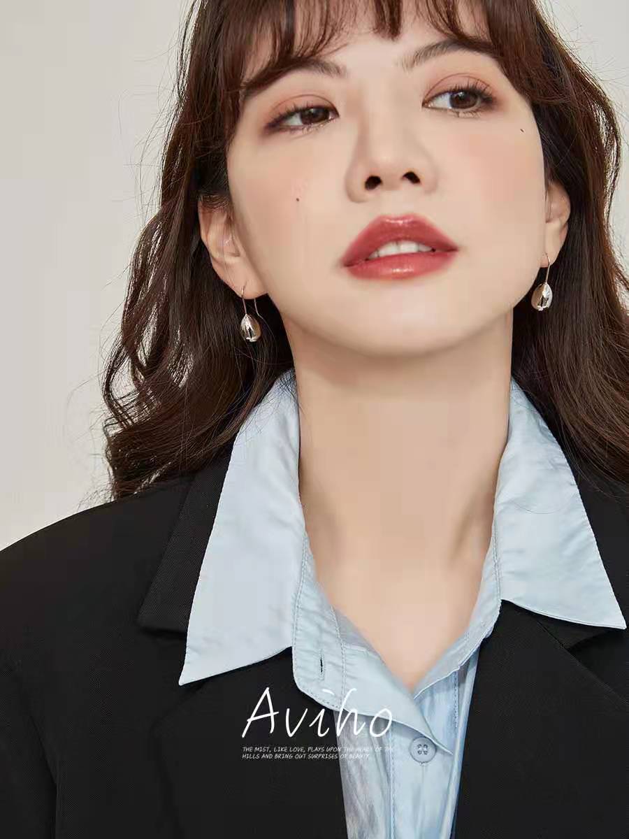 Retro Geometric Titanium Steel Earrings 1 Pair