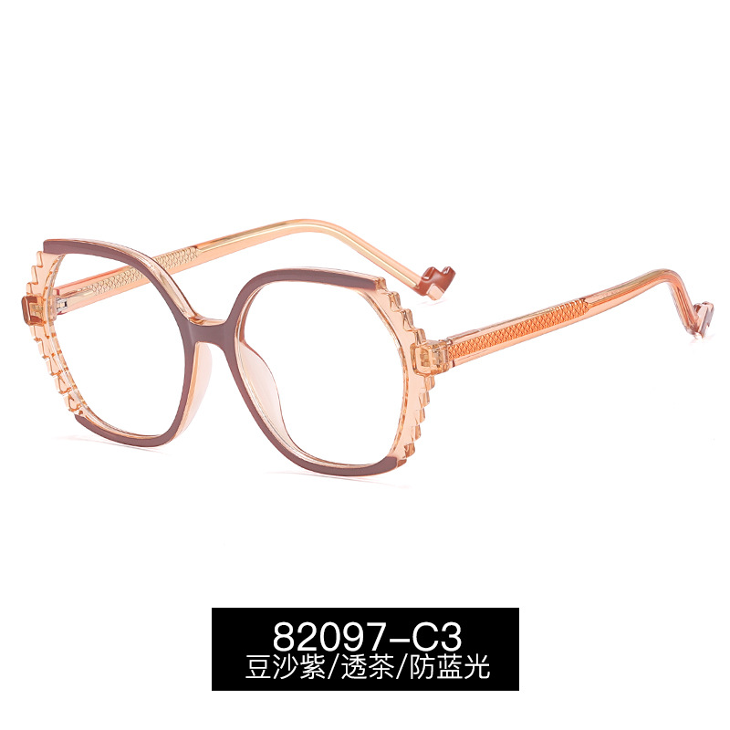 82097 nuevo comercio exterior transfronterizo europeo y americano marco grande TR marco CP insertar gafas de luz anti-azul se puede equipar con gafas de miopía para las mujeres