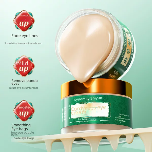 Shiyue Cordyceps Firming Eye Cream Eye Care Lightening Lifting Eye Bags Crow's Feet Fine Lines Anti-Wrinkle Eye Essence