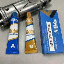 全英文焊接胶各类机械加工金属修补剂防水耐高温AB胶铸工胶100克