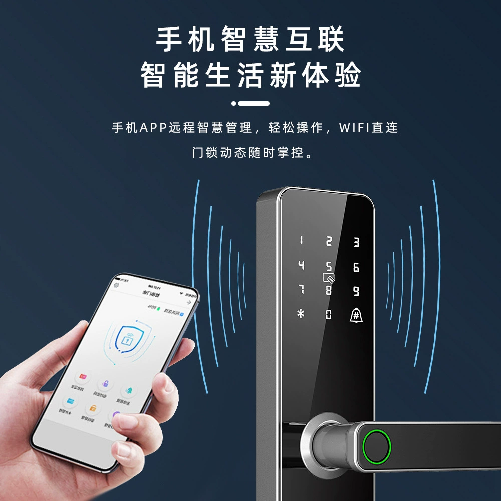 Интеллектуальный замок M9 TTLOCK для сдачи домов и мини-гостиниц, умный электронный отпечатковый замок для деревянной двери