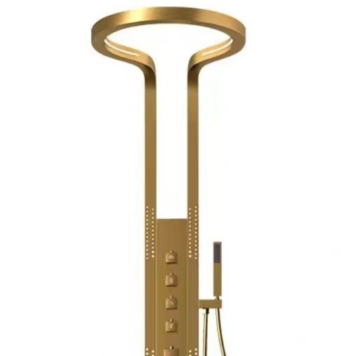 Nuevas cascadas de lluvia volante de lujo alrededor de la pantalla de ducha del baño de pulverización de gran techo para el hogar de la espalda de la cintura y las piernas del conjunto de ducha de mano