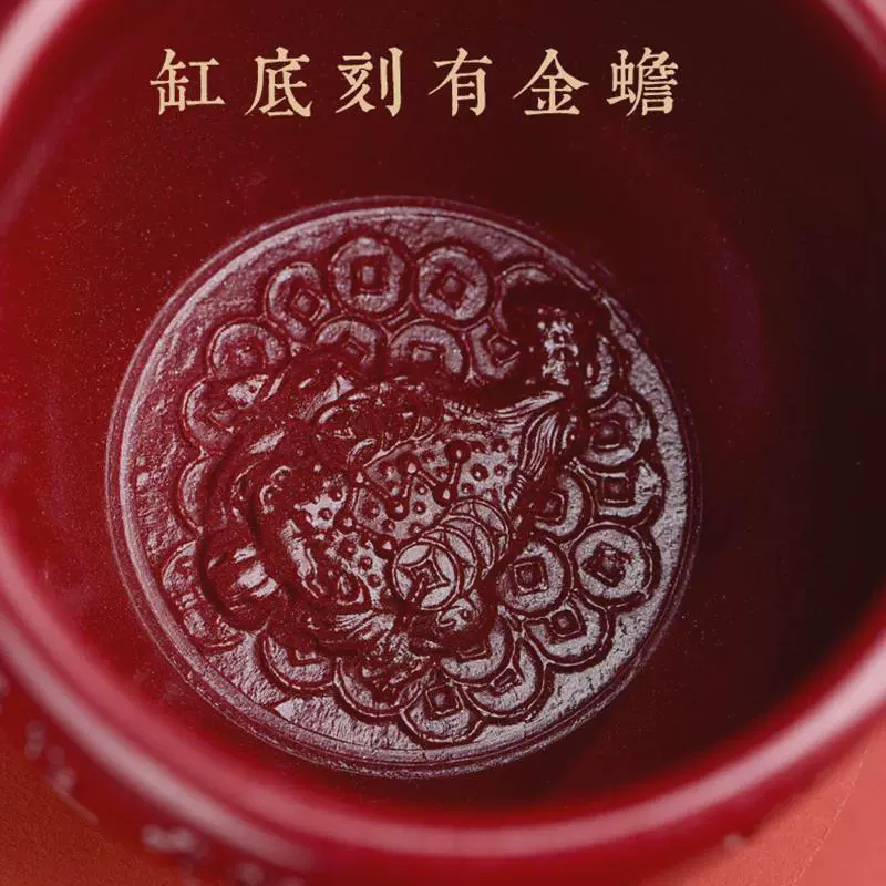Подходит для декораций смерыца яшмового кераба Baifu, офисы, магазины, рисовый кувшин для привлечения богатства, гостиная, спальня, домохозяйство