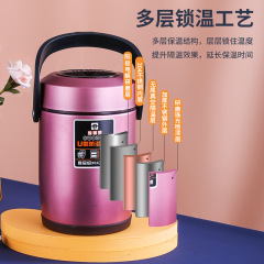 304不鏽鋼加厚真空保溫便攜飯盒防溢提鍋學生便當盒提鍋桶午餐盒