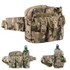 Camouflage universal sports teapot with bottle holder, tactics belt bag, wholesale