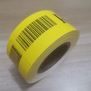 Washable Label Yellow Single-Sided Nylon Coating with Blank Barcode Printable Tape Specifications Can Be Customized for Large Quantities and Wholesale
