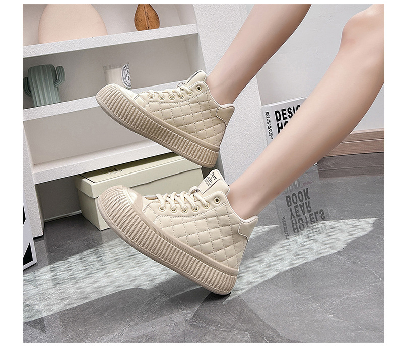 Ventilerande casual sneakers för herr med tjock sula höst_voghion.com