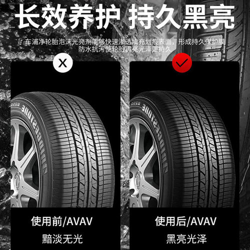 Car Tire Wax Maintenance Tire Anti-Aging Special High-Gloss Agent Wax Lacquer Treasure Foaming Cleaner Reconditioning Agent Wholesale