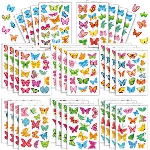 CM2310014 children's cartoon cute parent-child animal butterfly Puzzle interactive puzzle DIY face sticker