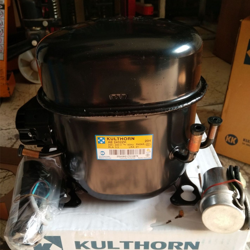 供应KK压缩机AE2432ZK低温设备制冰机R404替代斯柯普SC18CL制冰机
