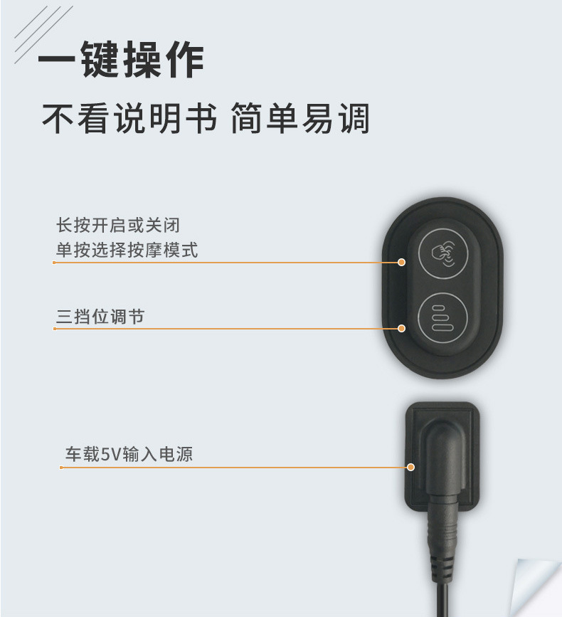 Car waist support light luxury comfortable waist support cushion waist cushion summer seat high-end electric massage headrest waist support suit