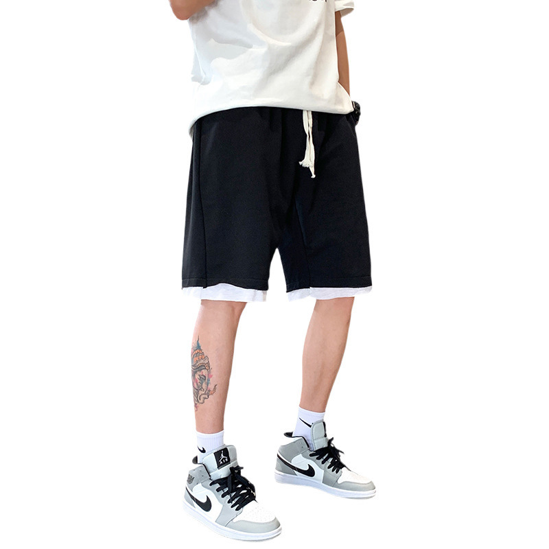 Pantalones deportivos de color sólido de verano tendencia de hombre pantalones casuales sueltos pantalones de algodón transpirables de alta calidad image 5