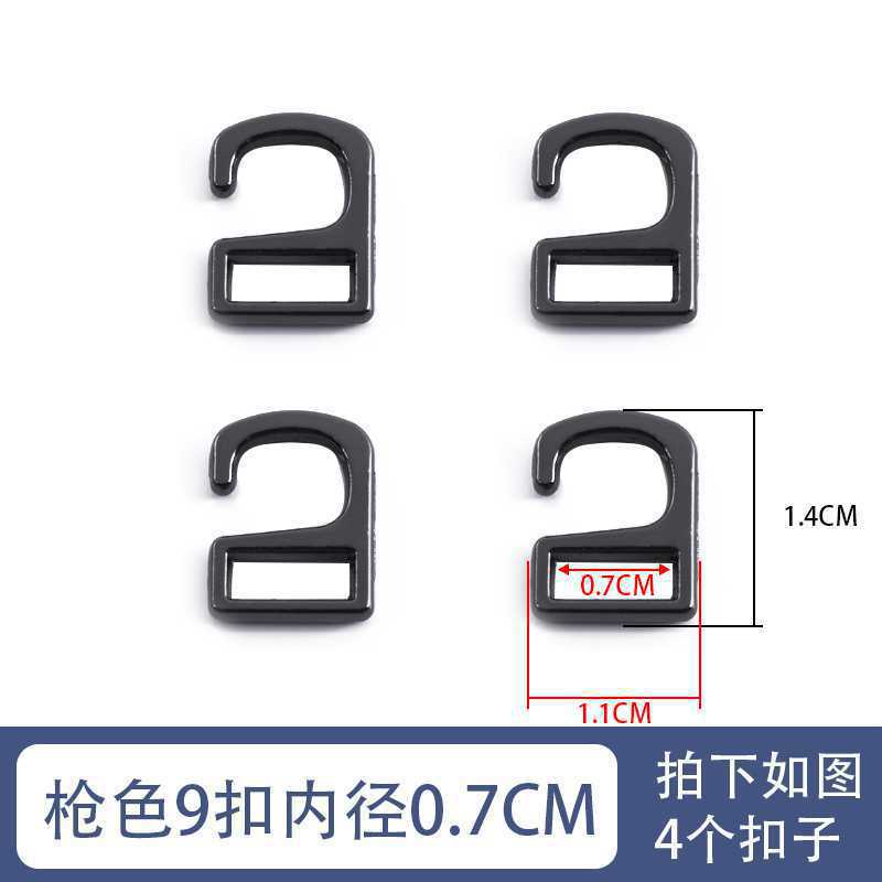 Accesorios de hardware de tacón alto hebilla de zapato de metal sandalias de mujer 8 piezas 9 zapatos redondos hebilla de cordón de botón en forma japonesa otro hogar