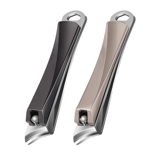 New oblique nail clipper stainless steel single with nail file eagle beak pointed nail clipper household nail clipper large size