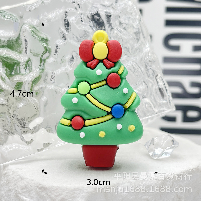 2025 クリスマスキーホルダー pvc サンタクロースキーホルダーペンダントクリスマスツリー装飾ブラインドボックス人形|undefined
