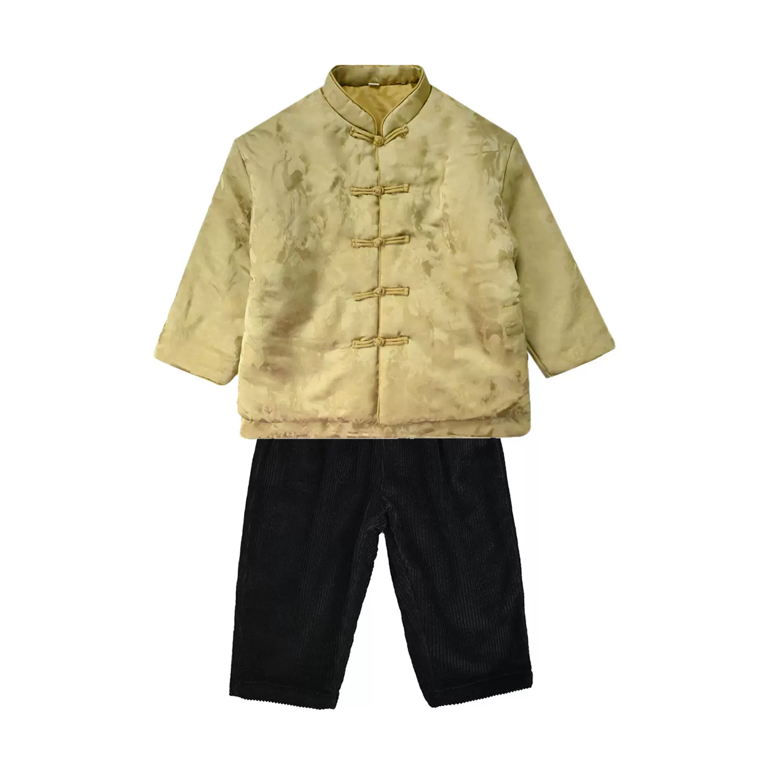 姐弟装黄色棉服加厚冬季儿童冬装夹棉外套秋冬款拜年服棉衣棉袄
