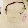 Retro purse, small bag strap one shoulder, beach straw shoulder bag for leisure