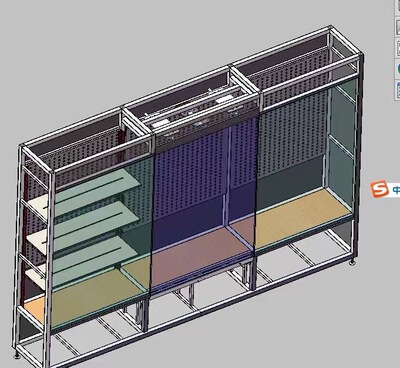 博物馆柜体框架铝型材快装结构陈列柜展示柜模块化快速组装材料厂