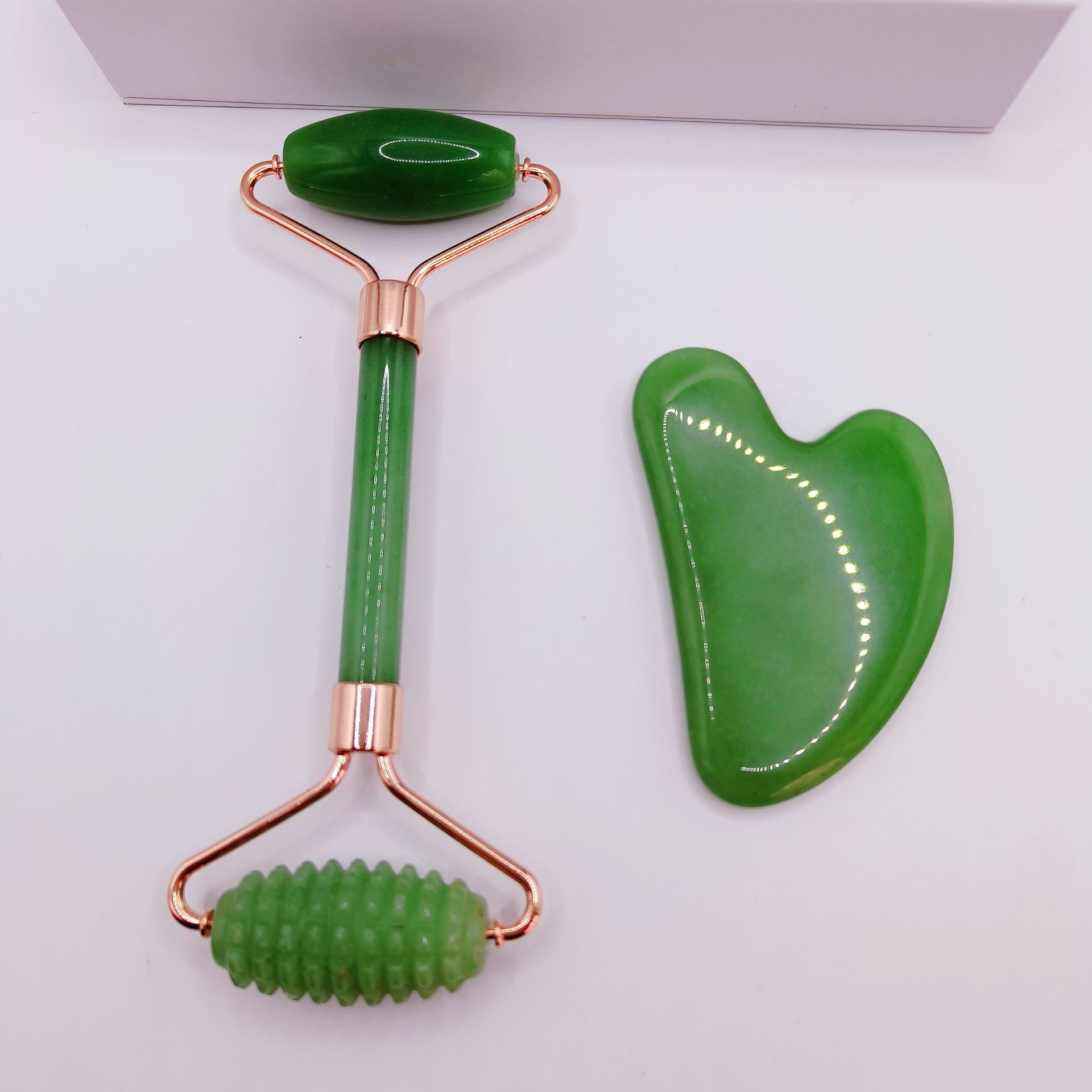 Crystal, double-sided massager jade, wholesale