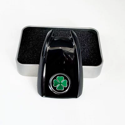 Cover, Car logo - four-leaf-clover-glossy-black-back-cover
