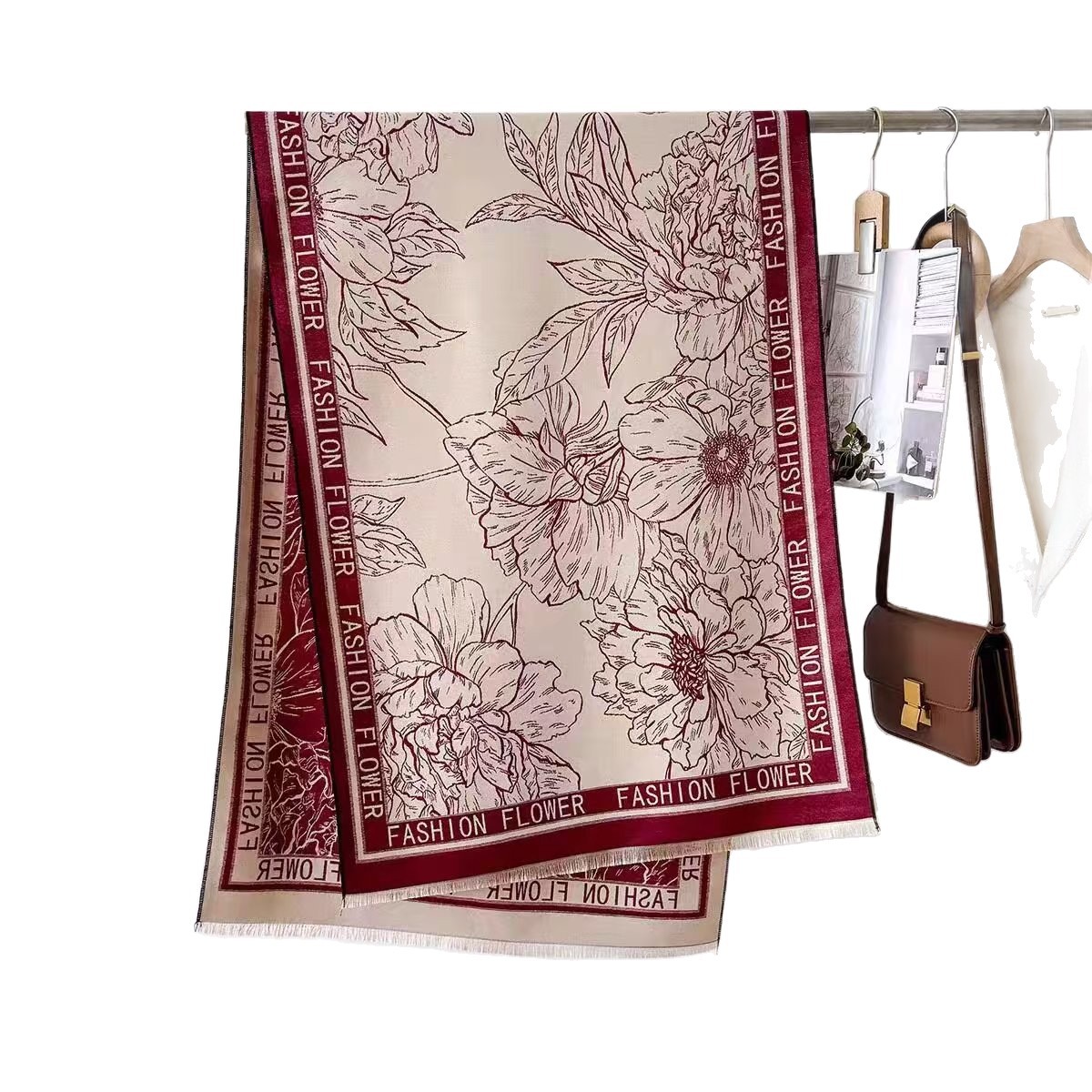 Leichte Luxusschals, klimatisierte Zimmer für Herren und Damen im Herbst und Winter mit Schals, doppelseitige warme Schals aus Kaschmirimitat_voghion.com