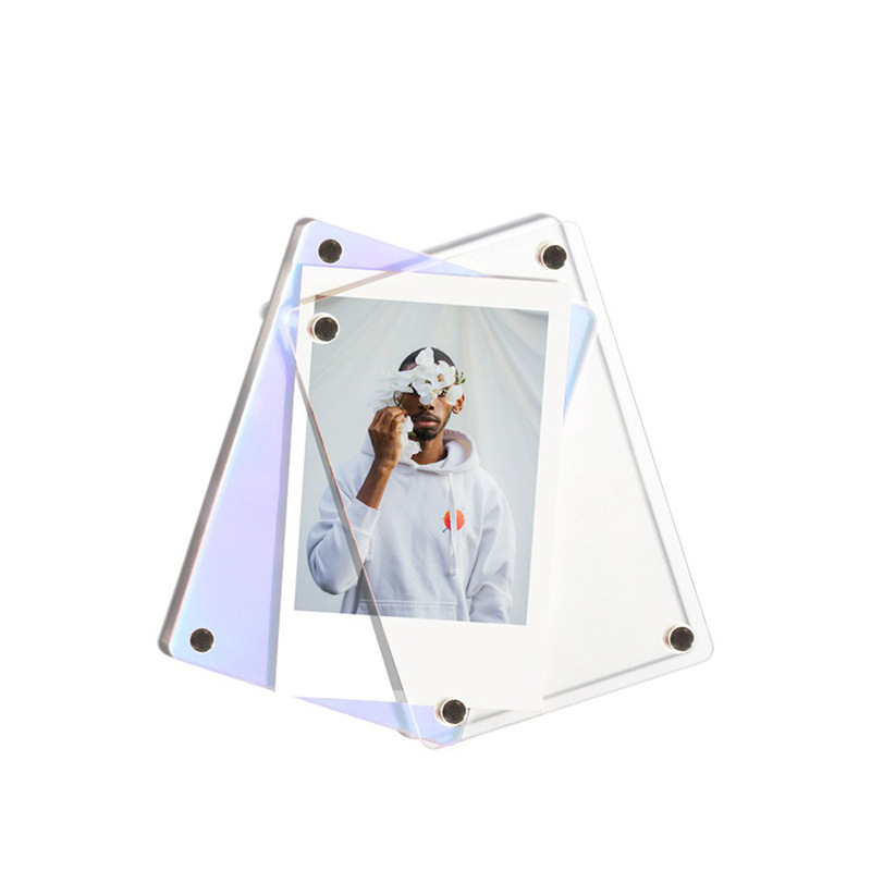 Suitable for Instax Instant 3inch Magnetic Acrylic Photo Frame Transparent Colorful Mobile Phone Printer Photos