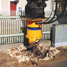 树根刨树机铲断树根起树机液压钻坑机树坑打孔设备慕峰木工车床