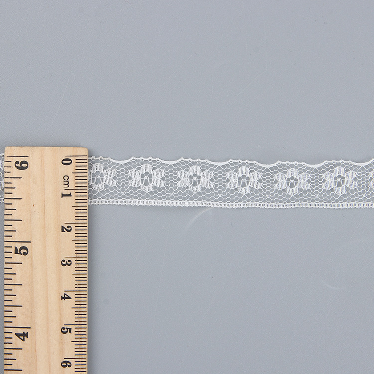 White lace nylon elastic lace lace accessories 1.5cm clothing small lace X20