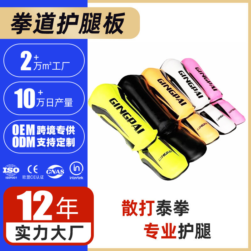 Muay Thai Leg Guards, Sanda Foot and Shin Guards, Adult Boxing Training Fighting Protective Gear, Taekwondo Leg Guards, Protective Gear