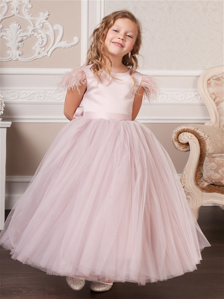 Princess Dress For Girls 0-3 Years Autumn Evening Gown Flower Girl Wedding Tutu Skirt Kids' Clothing Piano Performance_voghion.com