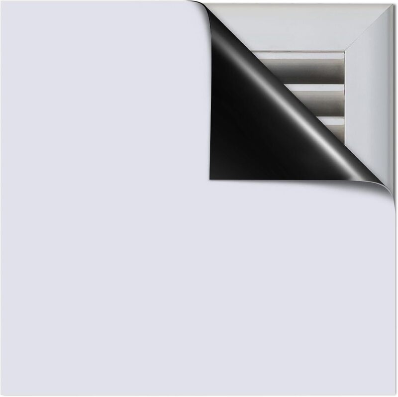 White Square Magnetic Vent Cover 10*10 Inch AC Ventilation Mask for Wall RV Air Conditioner