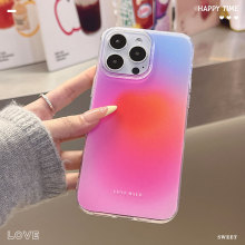 ins白色闪粉壳友爱光晕适用苹果16PM可爱手机壳iphone17pro保护壳