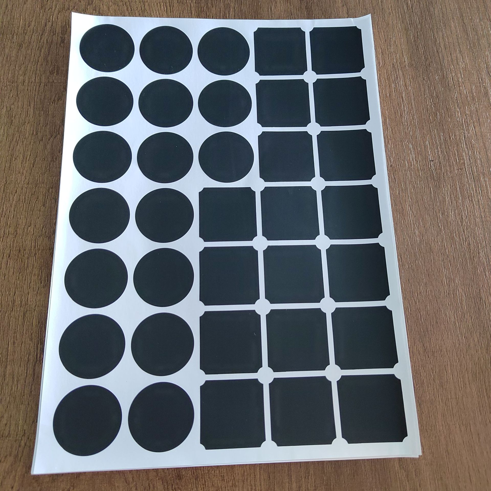 블랙 스퀘어 혼합 스티커