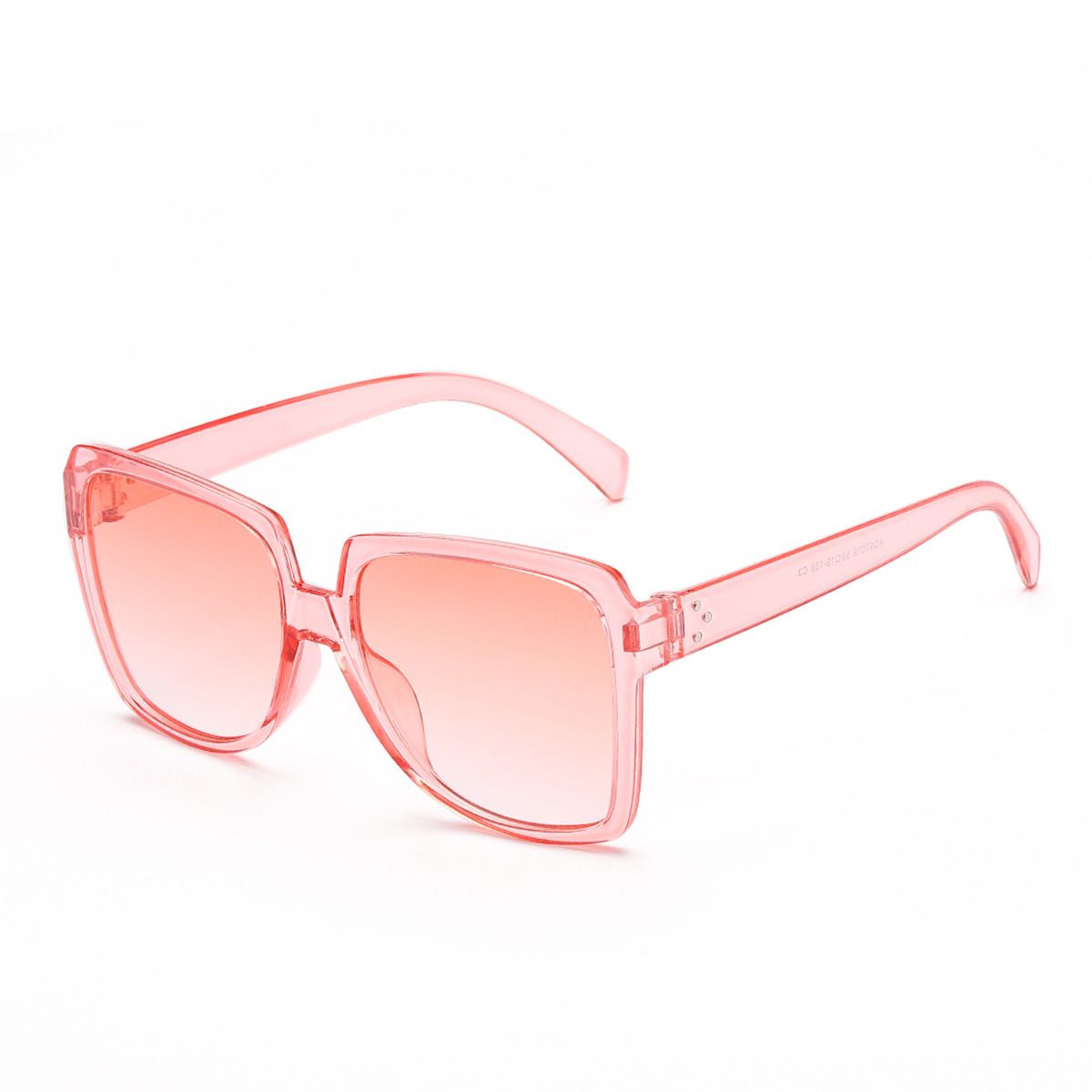 Gafas de sol transfronterizas de Europa y América de las mujeres de gran marco brillante negro liso ins gafas de sol 97079 grandes suglasses