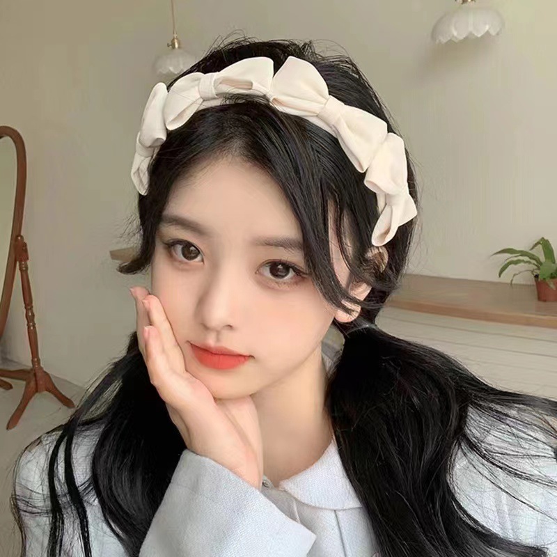 早春蝴蝶結髮箍女網紅2023年新款潮發卡頭飾髮飾復古法式頭箍百搭