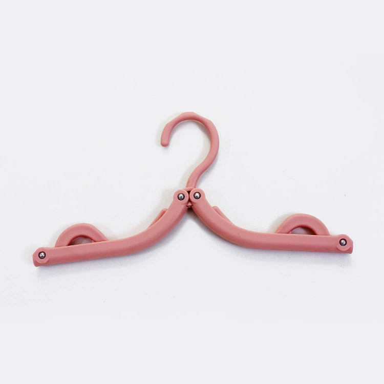 Handheld plastic universal hanger for traveling, non-slip simple drying rack