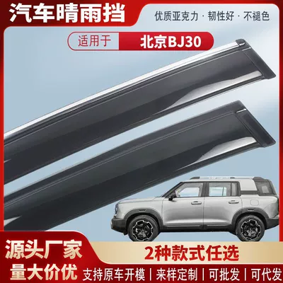 Suitable for 21-25 Beijing Bj30 Car Window Rain Shield Car Rain Eyebrow Rain Shield Exterior Modification Accessories Wholesale