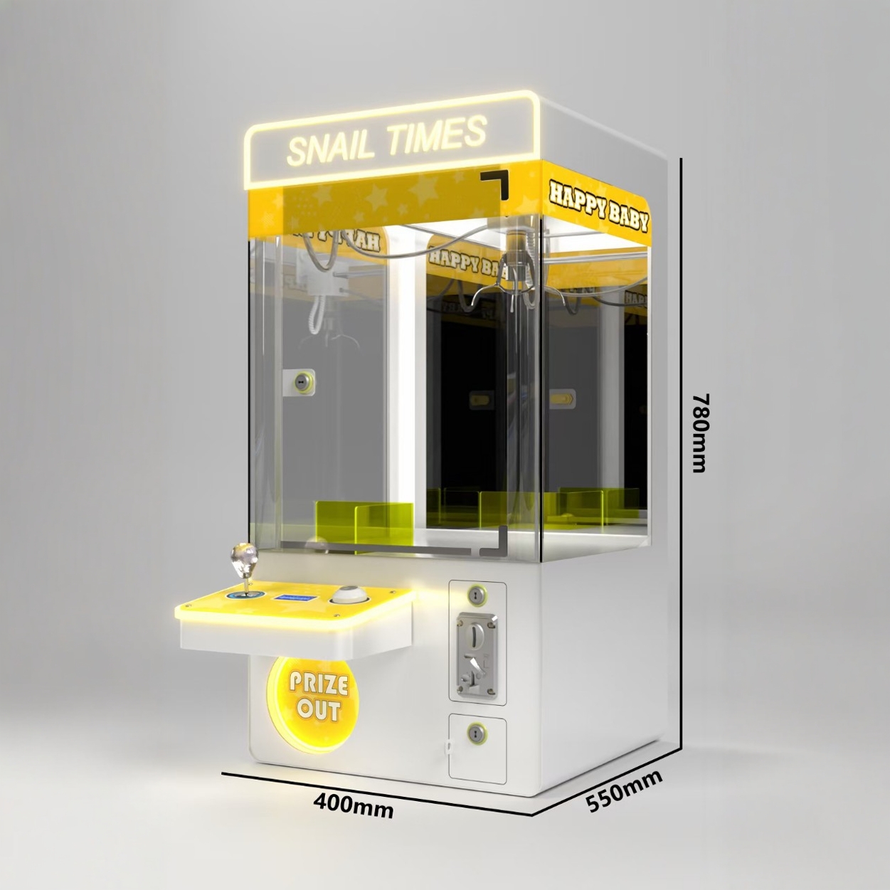 Máquina de garras para niños pequeños para empujar monedas Mini clip Máquina de gashapon para muñecas Uso doméstico Equipo de videojuegos de monedas