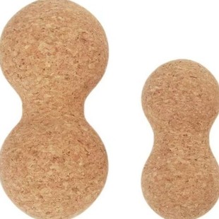 Cork Fascia Ball Peanut Ball Cork Massage Yoga Ball Non-Shedding High Density Fascia Ball Rehabilitation Training Cork