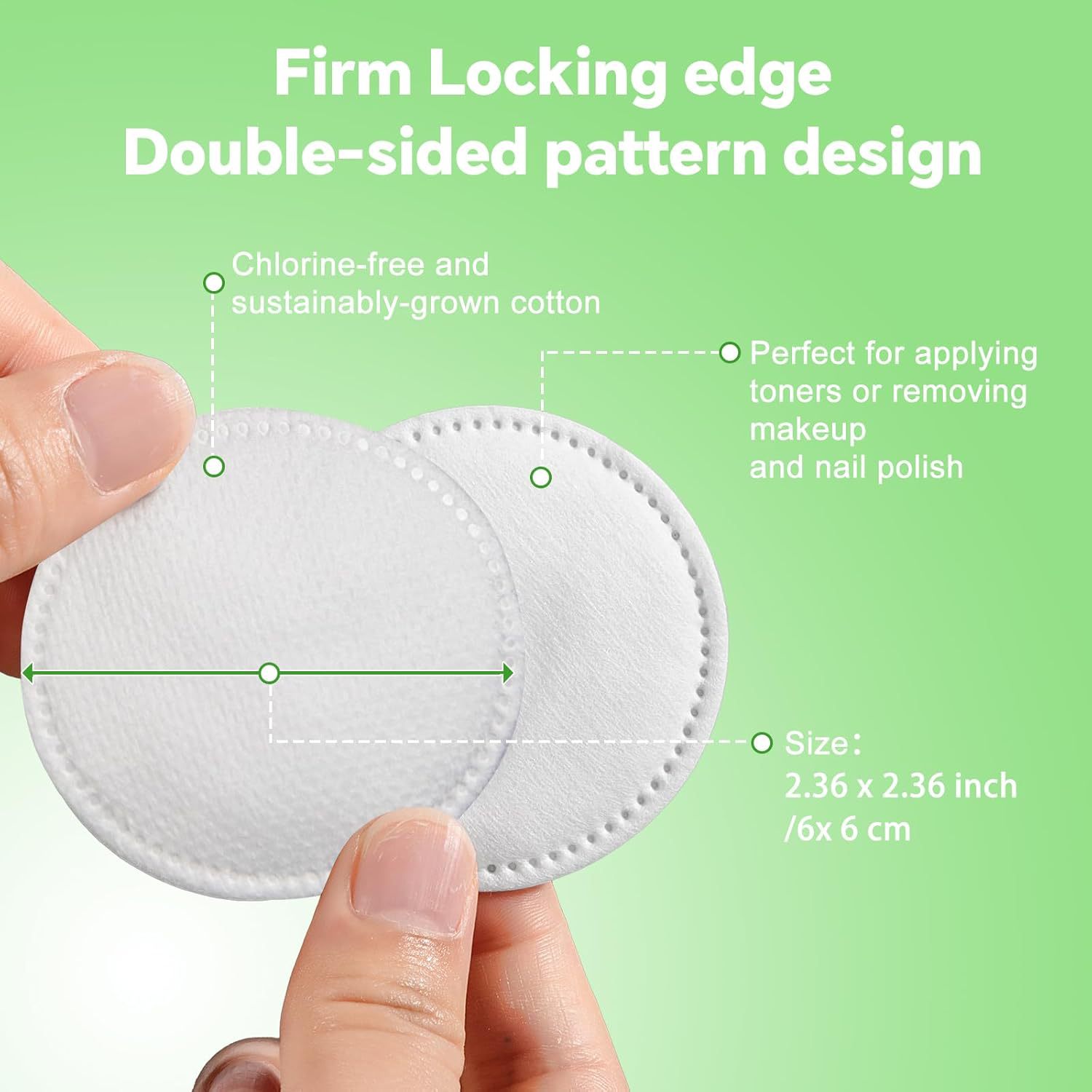 Transfronterizo Amazon cotton pads cotton rounds caja redonda almohadilla de algodón desmaquillante algodón personalizado