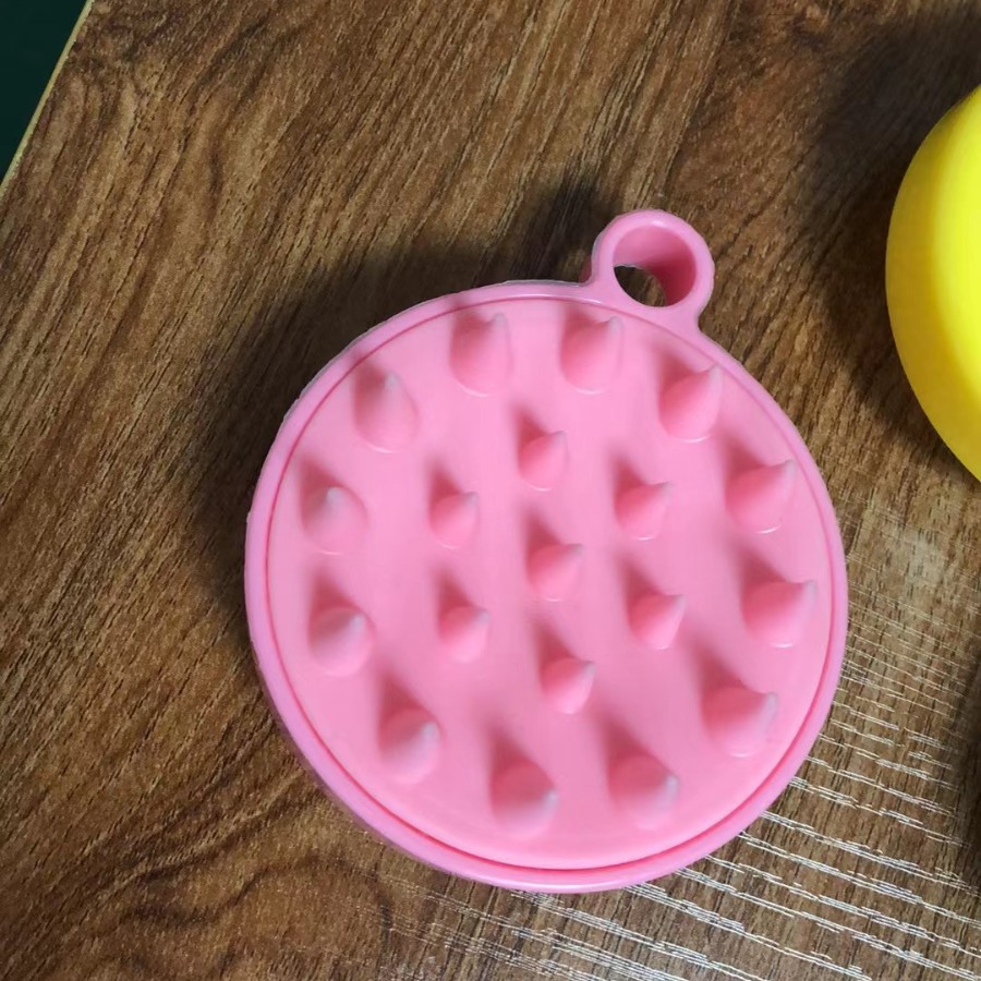 Temu en nombre del champú de pelo artefacto lavado de cuero cabelludo masaje champú peine champú cepillo masajeador peine de silicona rascador de pelo