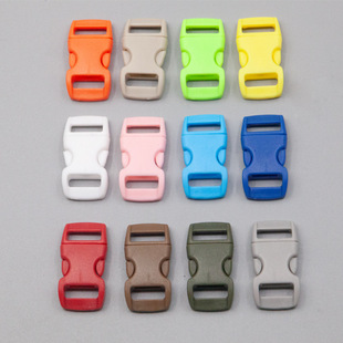 Customized 10mm Colorfulful Plastic Buckle with Holes, Paracord Braided Buckle, Pet Buckle, Hand Rope Buckle, Luggage Accessories