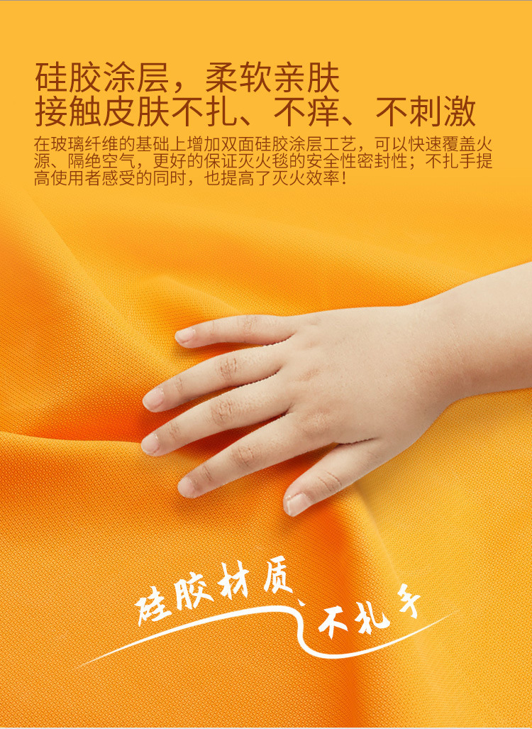 Fire Fighter Fire Blanket Silicone Kitchen Emergency Fire Rescue Blanket Outdoor Camping Fire Blanket Fire Escape Blanket