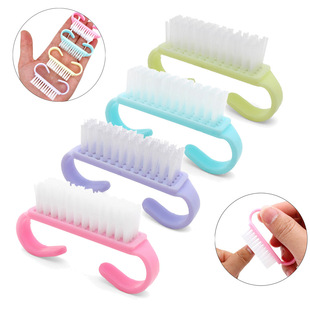 Plastic Manicure Tools Small Macaron Manicure Dust Brush New Colorful Horn Brush Manufacturer Spot Wholesale