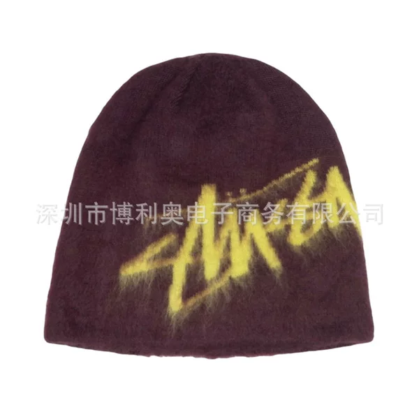 Cross-Border New Trendy Brand Xts Knitted Woolen Hats with Unique Features, Fashionable Hats, Y2K Knitted Hats Wholesale
