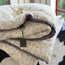 韩国ins全棉双层纱豆豆被子可机洗纯棉春秋被保暖冬被暖气房被子