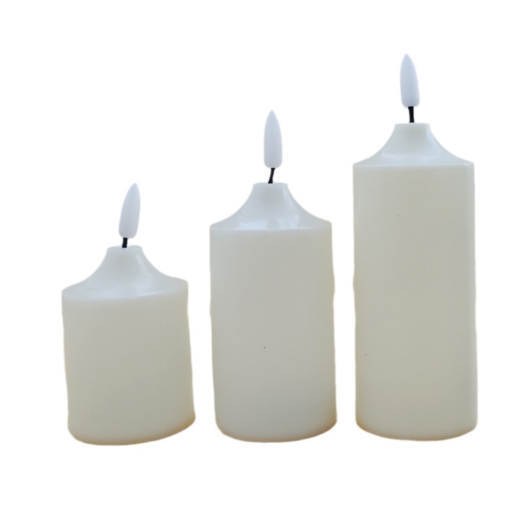 Simulación convexa vela electrónica Navidad ambiente diseño lámpara de vela fiesta de cumpleaños decoración del hogar lámpara LED